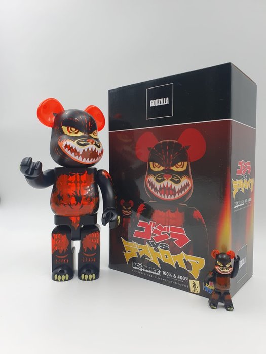 Godzilla x Medicom Toy Be@rbrick - Godzilla VS Destoroyah 400% 100% Bearbrick 2022