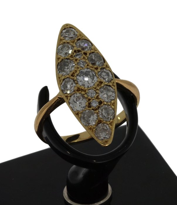 18 kraat Guld - Ring - 1.40 ct