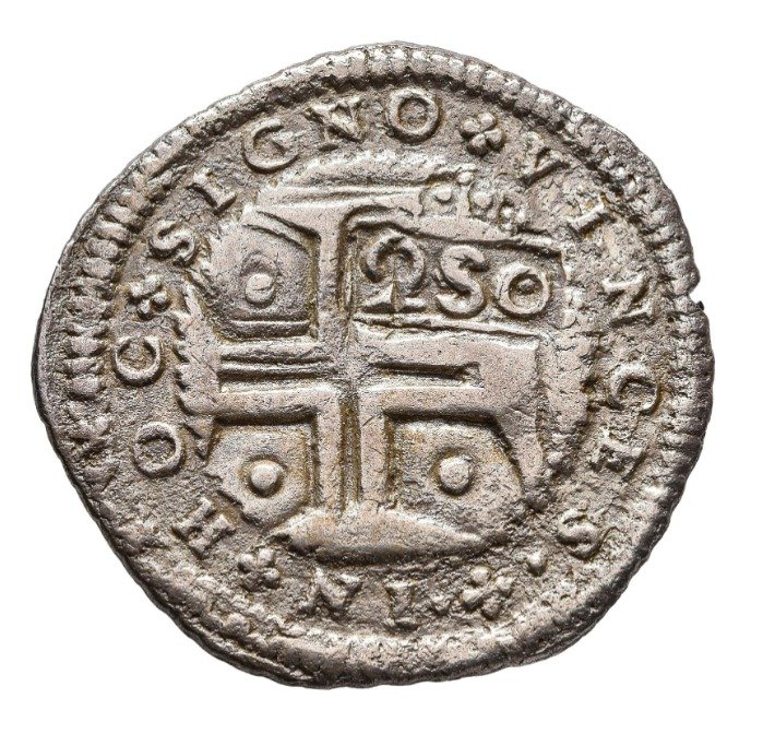 Portugal. D. Pedro II (1683-1706). Carimbo 250 Reis (250) Coroado sobre Meio Cruzado (D.João IV, Lisboa) - Cruz Cercada - Cordão e Cunho Orla Nova