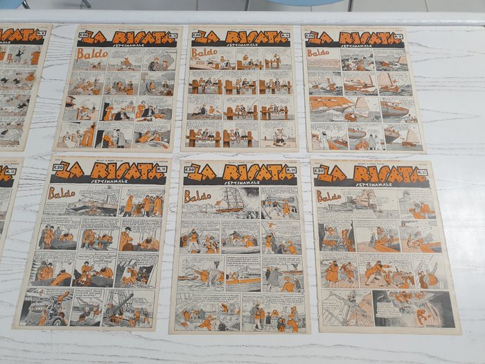 La Risata - Lotto Giornale La Risata Settimanale di Storie Comiche e Avventurose originale - 82 Comic - Første udgave