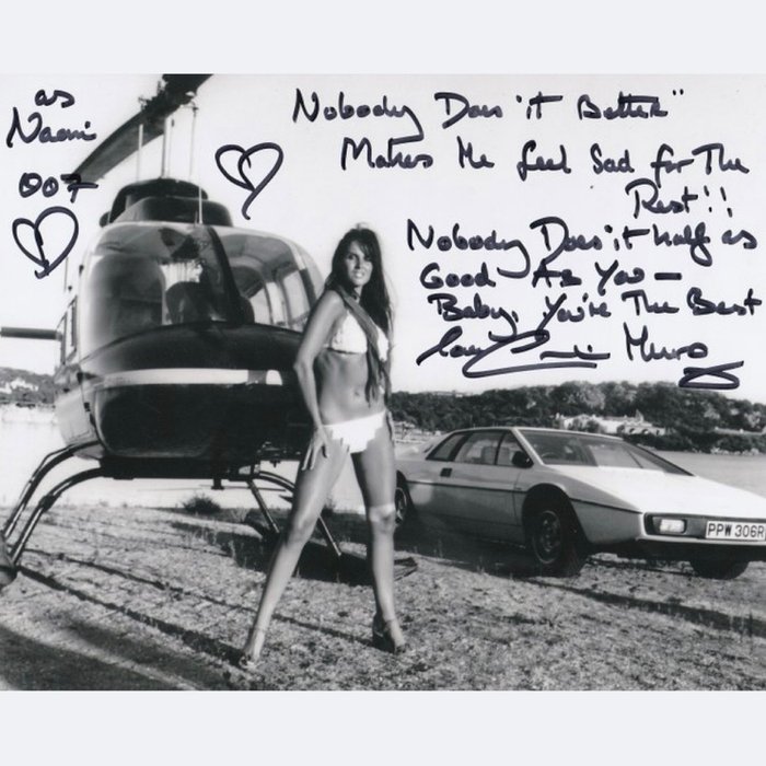 James Bond 007: The Spy Who Loved Me - Signed by Caroline Munro (Naomi) - LONG RARE QUOTE!