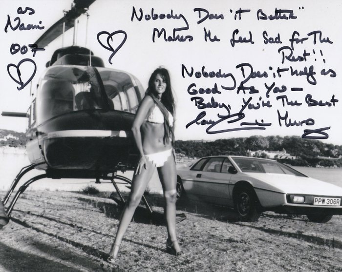 James Bond 007: The Spy Who Loved Me - Signed by Caroline Munro (Naomi) - LONG RARE QUOTE!