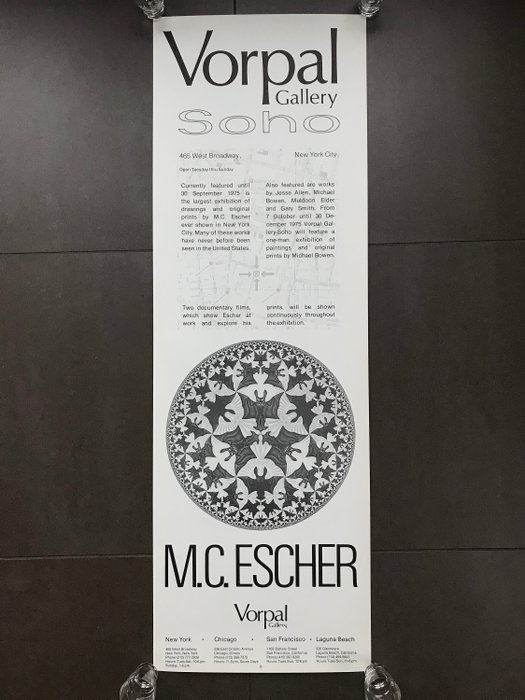 M.C. Escher - Vorpal Gallery Soho New York - 1970‹erne