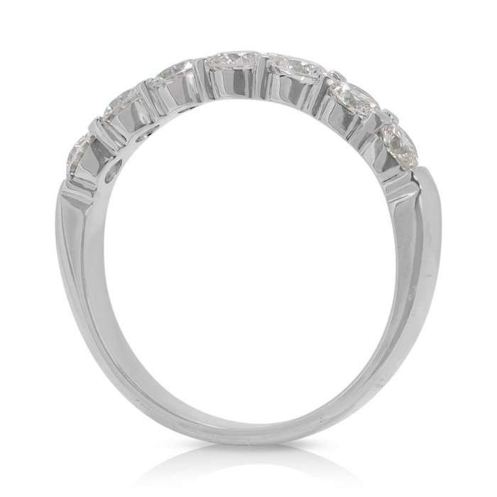 Ring - 18 kraat Hvidguld -  0.56ct. tw. Diamant (Natur)