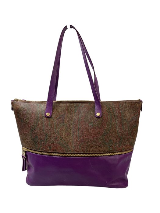 Etro - Paisley Leather Tote bag - Håndtaske