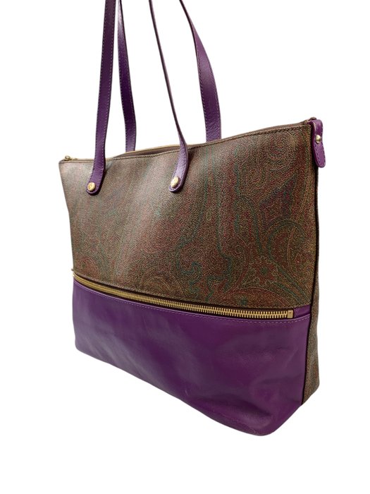 Etro - Paisley Leather Tote bag - Håndtaske