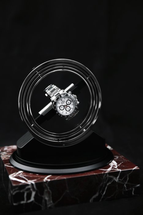 The Pulsar 360 in Red Marble - Only 287 made - Tourbillon / Gyro / Orbit Watch Winder - Elbrus