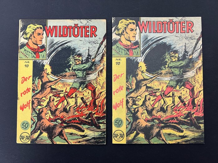 Wildtöter Gb 10, 11, 12 (ORIGINAL Jupiter Verlag in tollem Zustand) - Wildtöter Gb 10, 11, 12, 13 (Nachdruck CCH) - 7 Comic - Første udgave - 1955/2004