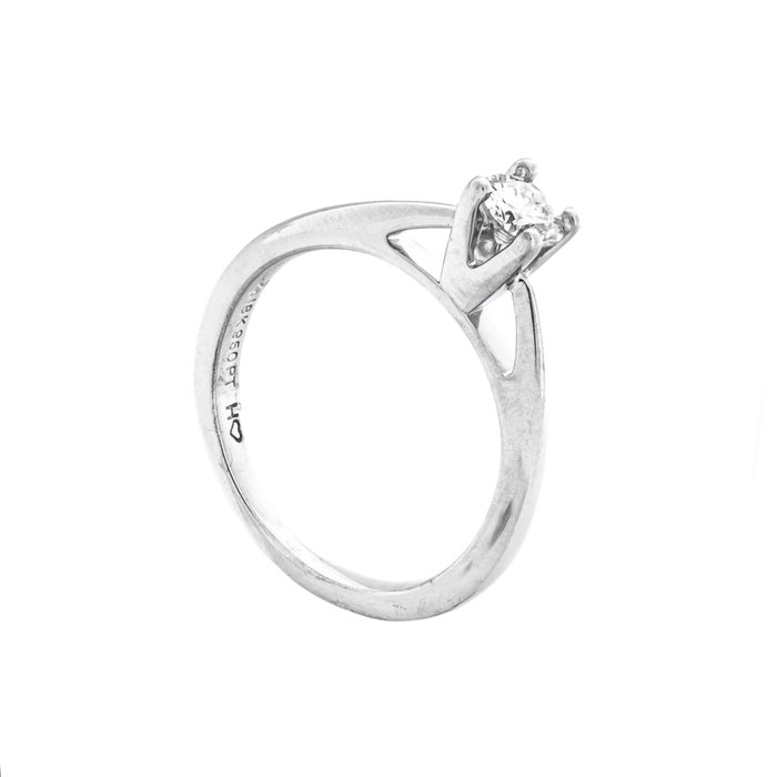 Ingen mindstepris - Ring - 14 karat Hvidguld -  0.35ct. tw. Diamant (Natur)