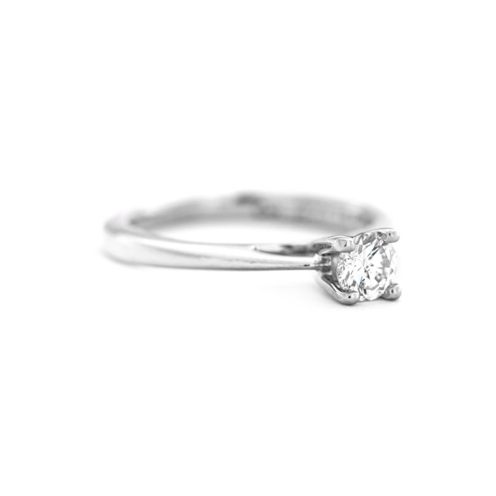 Ingen mindstepris - Ring - 14 karat Hvidguld -  0.35ct. tw. Diamant (Natur)