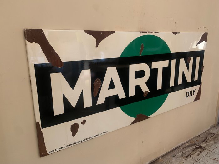 Martini - martini dry - Emaljeskilt - Jern