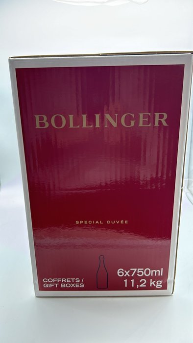 Bollinger - Champagne Brut - 6 Flasker (0,75 L)