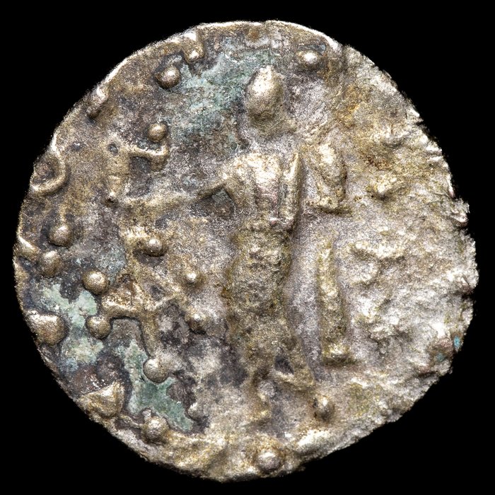 Baktriske Rige, Indo-græske Kongerige. Azes I y II 58-5 a.c. Lot of 2 Drachms 58-5 a.c/ Drachm  (Ingen mindstepris)