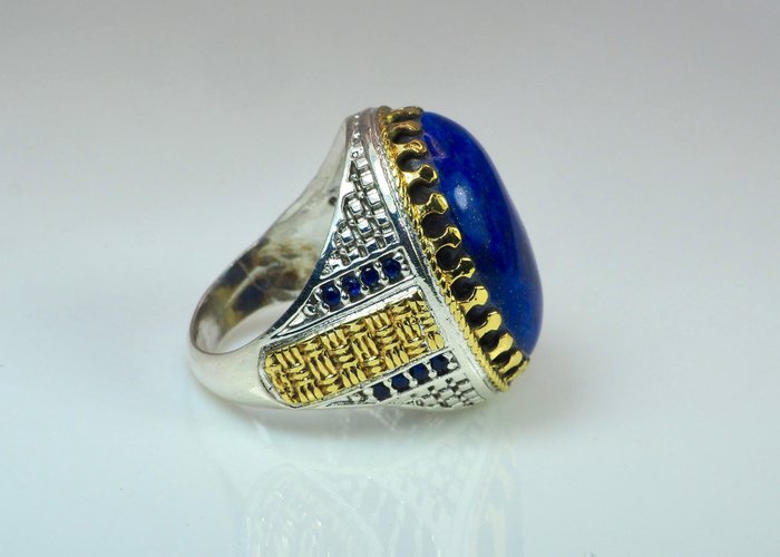 Ingen mindstepris - Ring Sølv Lapis lazuli