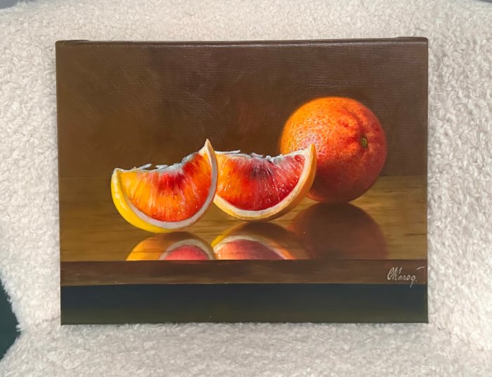 Sergey Kolodyazhniy (XX-XXI) - Still life with sicilian oranges