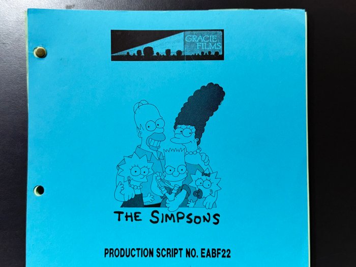 The Simpsons - 1 Originalt brugt produktionsmanuskript - Episode: 'The Regina Monologues' (2003)