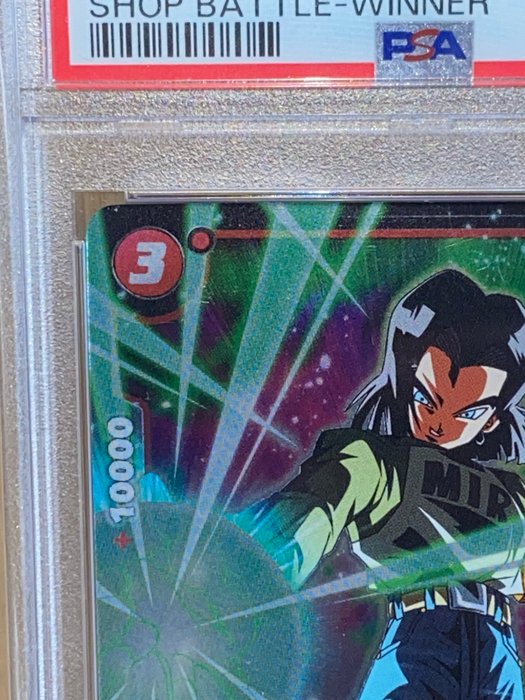 Bandai - 1 Graded card - 2024 DBS FSN WORLD JP - Dragon Ball Super Card Game - Android 17 - Shop Battle-Winner - PSA 10