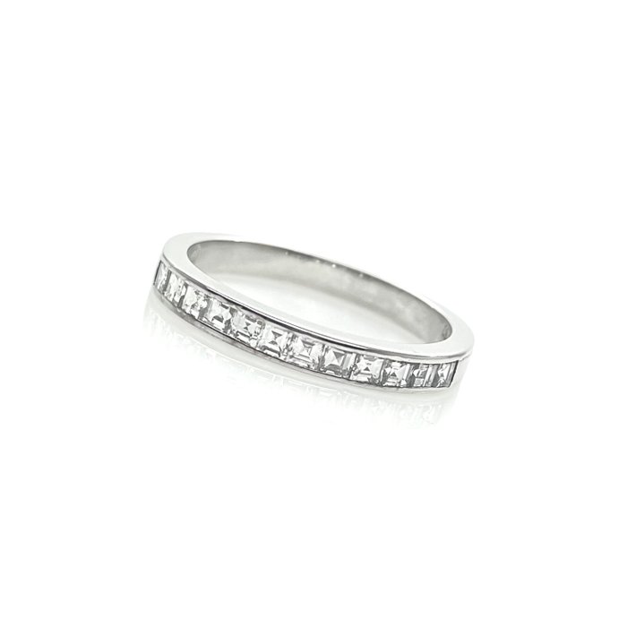 Ring - 18 kraat Hvidguld -  0.50ct. tw. Diamant (Natur)  - Eternity diamantring