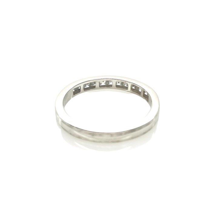 Ring - 18 kraat Hvidguld -  0.50ct. tw. Diamant (Natur)  - Eternity diamantring