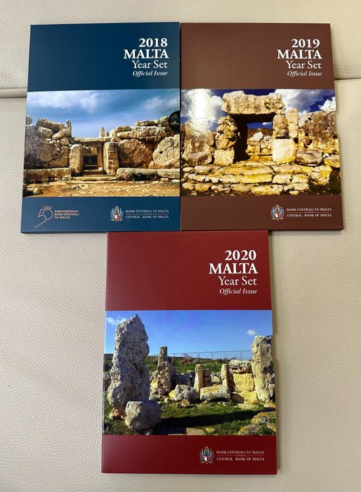 Malta. Year Set (BU) 2016/2020 (3 sets)  (Ingen mindstepris)