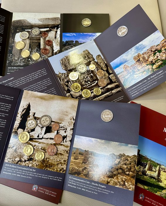 Malta. Year Set (BU) 2016/2020 (3 sets)  (Ingen mindstepris)