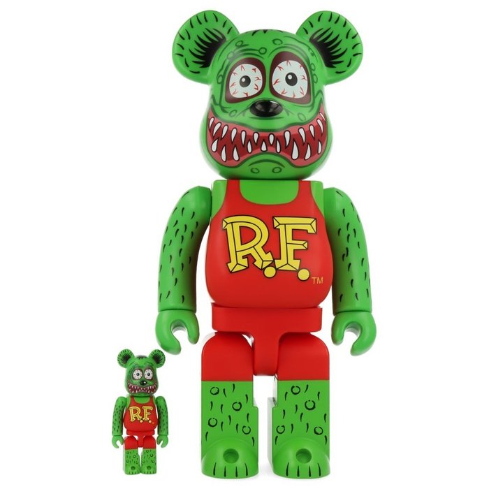 Medicom Toy Be@rbrick - Rat Fink by Ed "Big Daddy" Roth 400%  100% Bearbrick set