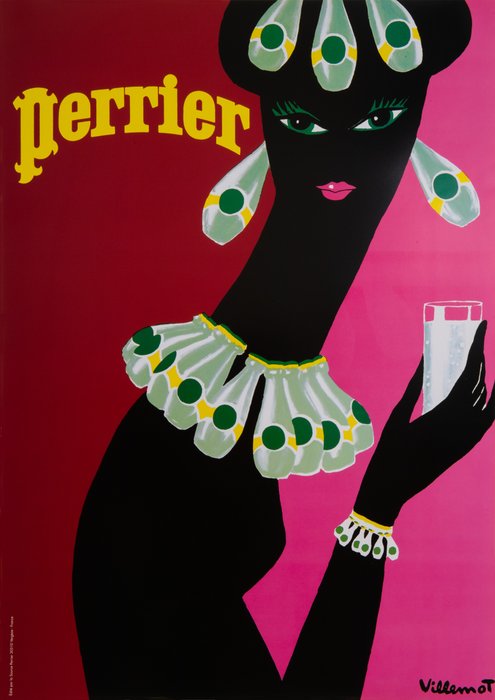 Bernard Villemot - Perrier - 1980‹erne