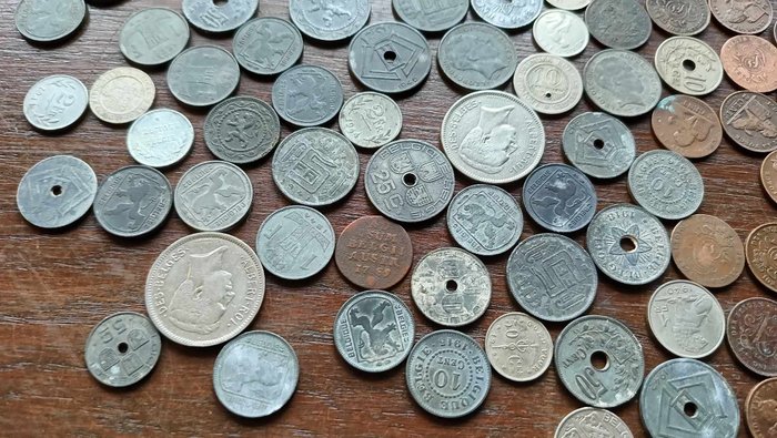 Belgien. Lot of more then 300 old Belgium coins  (Ingen mindstepris)