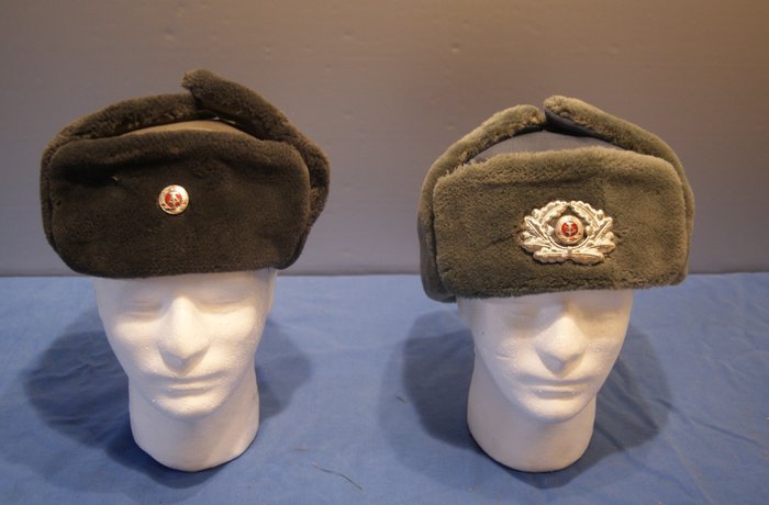 Tyskland - 10 x NVA Ushanka - Militærudstyr - 1969