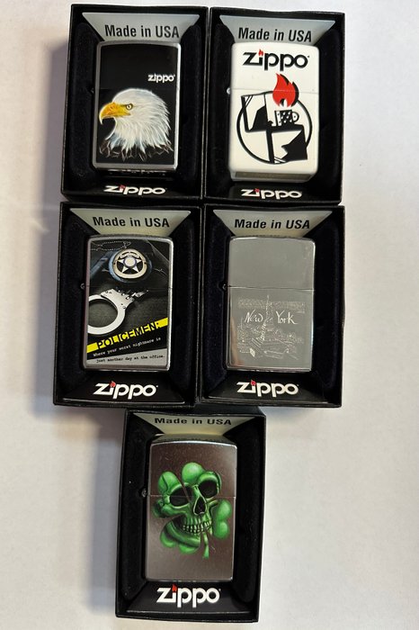 Zippo - Lighter - Jern (støbt/smeltet) -  (5)