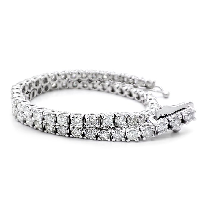 Armbånd - 14 karat Hvidguld -  303ct tw Diamant (Natur)