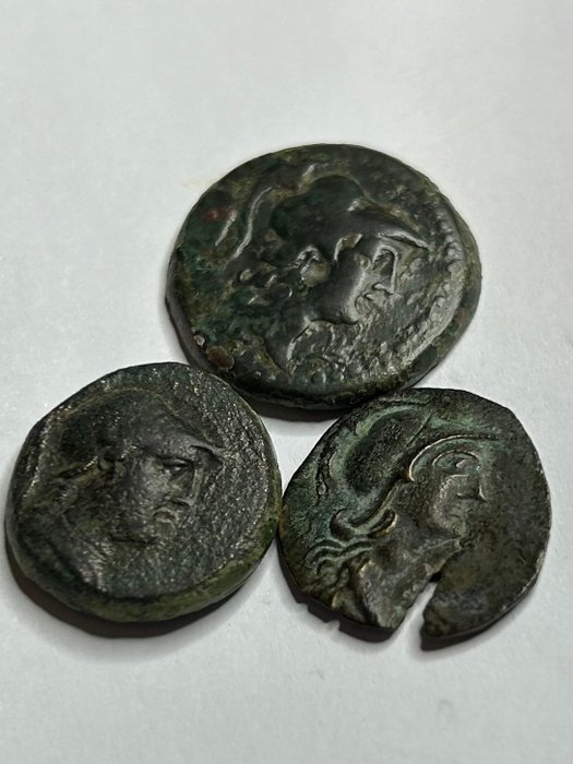 Pamphylia, Side. Lot of 3 Coins Circa 200-36 BC  (Ingen mindstepris)