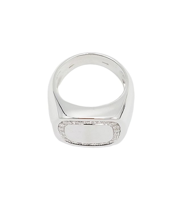 Ring - 18 kraat Hvidguld -  0.10ct. tw. Diamant (Natur)