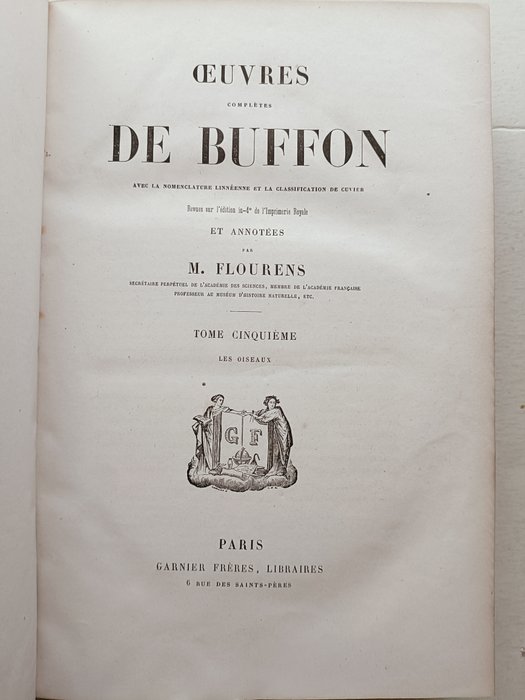 Buffon - Œuvres complètes de Buffon, Les Oiseaux - 1850