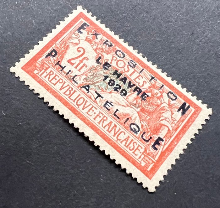 Frankrig 1929 - Frankrig Merson overbelastet Le Havre Philately Expo - Yvert Tellier 257A