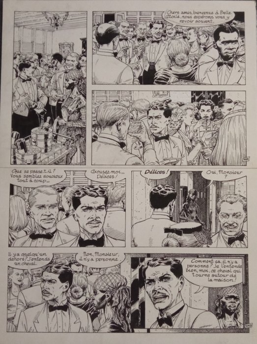 Auclair, Claude - 1 Original page - Le Sang des flamboyants - 1984