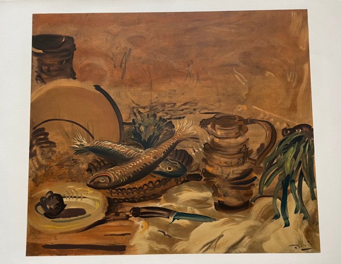 Derain André (1880-1954) - Nature morte aux poissons