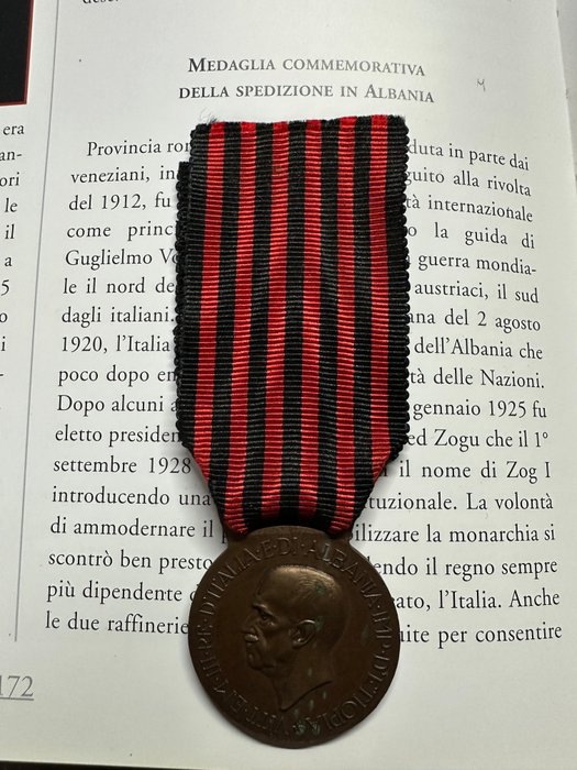 Italien - Militærmedalje - Erindringsmedalje for ekspeditionen til Albanien