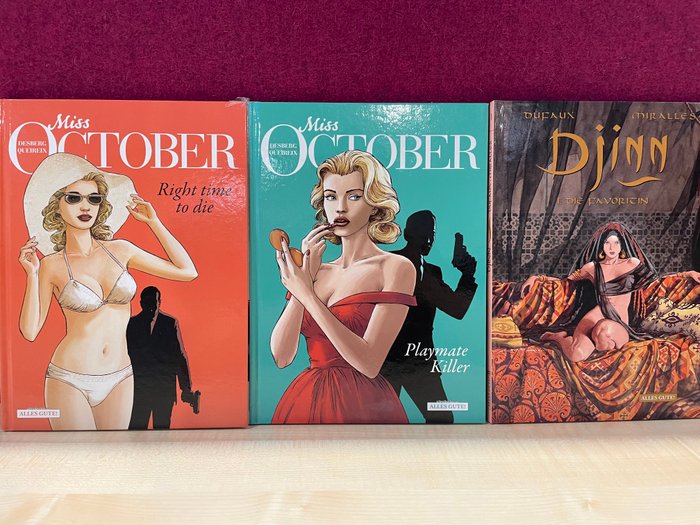 Miss October und Djinn incl. Signature and sketch by Miralles - Hardcover Bundel - 3 Comic