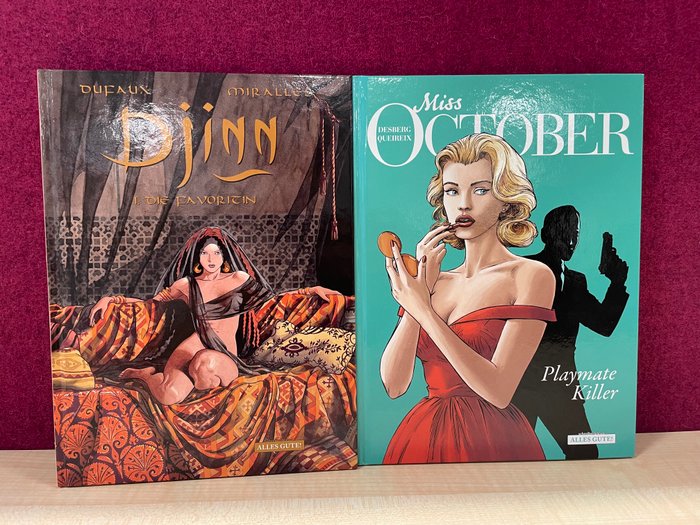 Miss October und Djinn incl. Signature and sketch by Miralles - Hardcover Bundel - 3 Comic