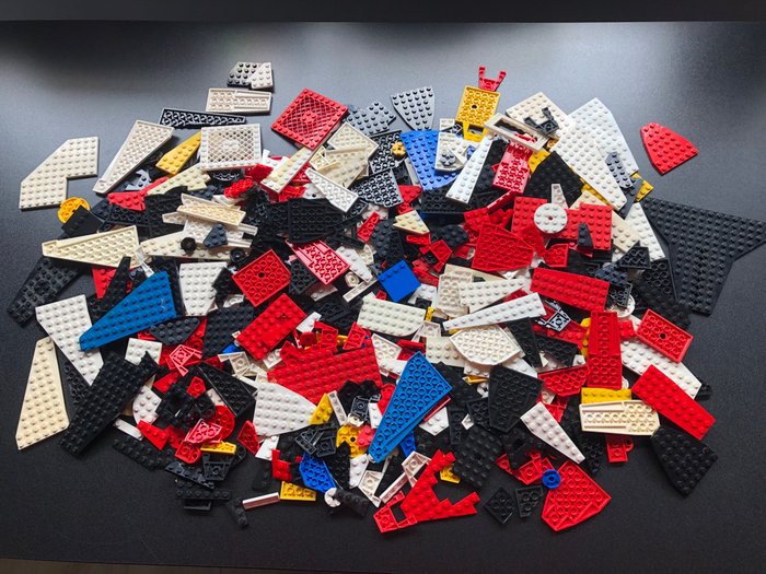 Lego - Geen serie - LEGO Partij platte plaatjes in diverse vormen en kleuren 1000 gram