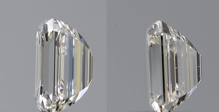 Ingen mindstepris - 2 pcs Diamant  (Natur)  - 1.50 ct - Smaragd - J - VS1, VVS2 - Gemological Institute of America (GIA) - *Par* *EX*