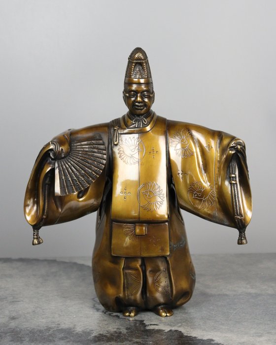 Okina (Old man) - Statue Bronze - Japan