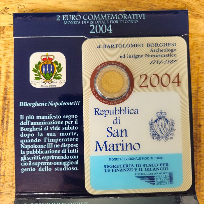 San Marino. 2 Euro 2004 "Bartolomeo Borghesi"  (Ingen mindstepris)