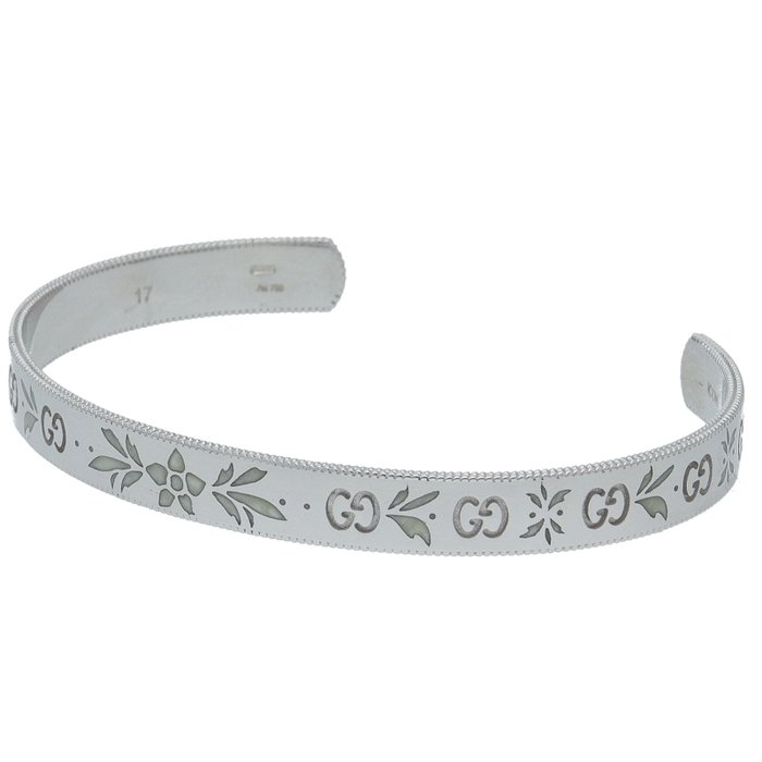 Gucci - Armbånd - Icon Bloom Bangle 434528 - 18 kraat Hvidguld