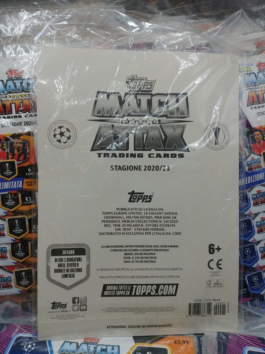 2020/21 Topps Match Attax Champions League 33 multipacks + 5 mini tins + 12 tins - 1 Mixed collection - Næsten så god som ny (NM)