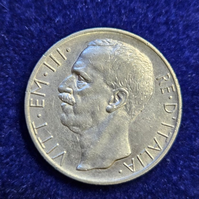 Italien Kongeriget Italien Vittorio Emanuele III di Savoia (1900-1946) 10 Lire 1928 "Biga" - 1 e 2 Rosette