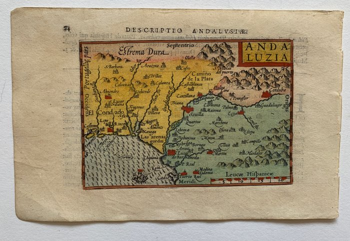 Spanien - Andalusien; P. Bertius - Andaluzia - 1601-1620