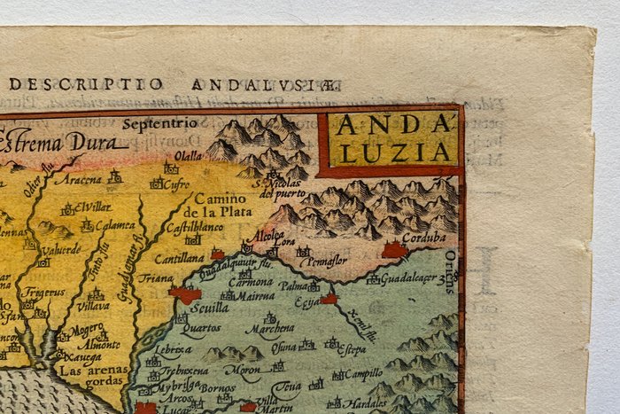 Spanien - Andalusien; P. Bertius - Andaluzia - 1601-1620