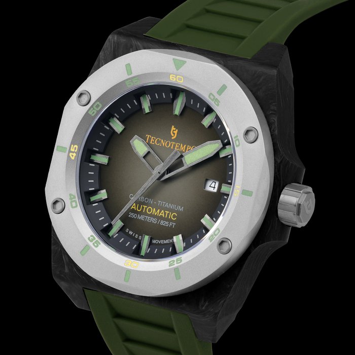 Tecnotempo - Forged Carbon  Titanium - Automatic Swiss Movt - - Ingen mindstepris - TT.250.ACTGR - Mænd - 2011-nu